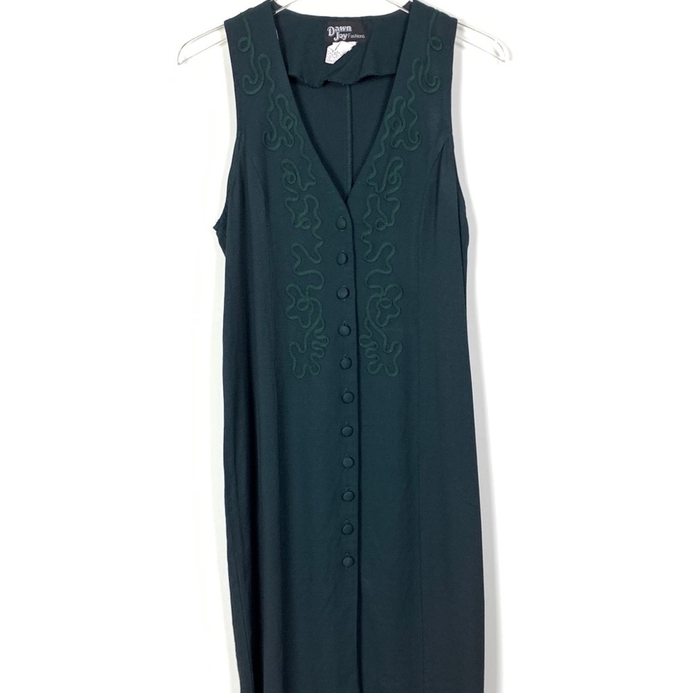 Vintage Dawn Joy Button Up Dress sz 8 Petite